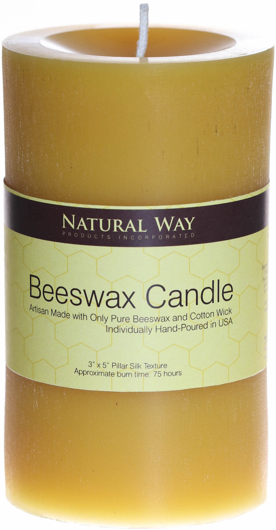 100% Pure Beeswax Candle 3x5''